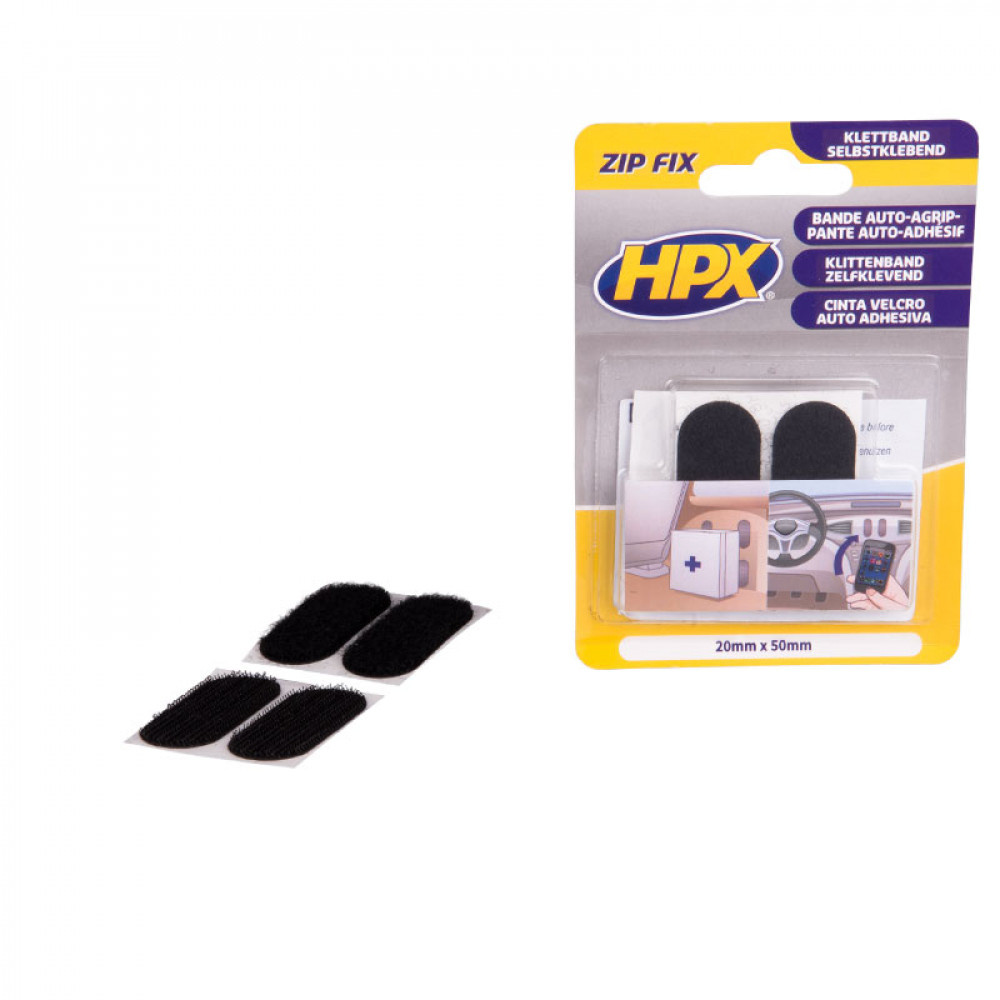 HPX HPX Klittenband Pads Zip Fix 20x50mm