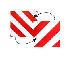 FjordOutdoor Gevarenplaat Aluminium Dubbelzijdig Italië/Spanje