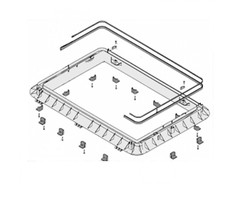 Dometic Dometic Heki 2 Buitenkader Compleet 25-32mm
