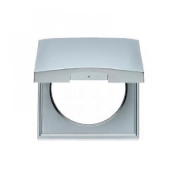 Berker Berker Afdekraam Flow/Pure 1-Vaks met Klep Chroom Hoogglans