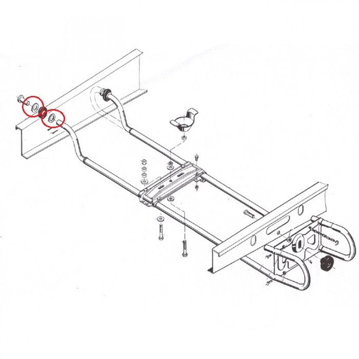 AL-KO AL-KO Reservewielbeugel EH1 Sluitring A21