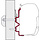 Fiamma Rapido Serie 9dF-9M-10 Adapter >2011 450 F45