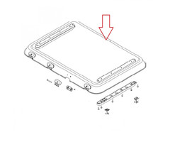 Dometic Dometic Heki 3 Plus Glaskoepel met Montagedelen