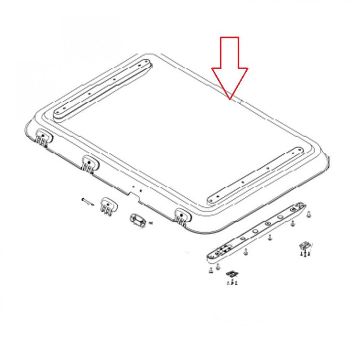 Dometic Dometic Heki 3 Plus Glaskoepel met Montagedelen
