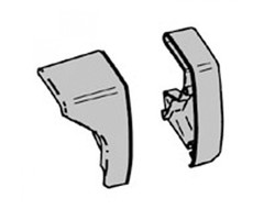 Thule Thule LH&RH endcap lead rail 6200 white