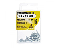 Deltafix 10 stuks Deltafix Spaanplaatschroef KK 3.5x13mm Set 25st