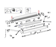 Thule Thule 6300 Binnenkap LH+RH Geanodiseerd