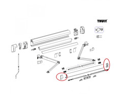 Thule Thule Eindkap Lead Rail LH+RH 5200