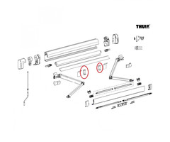 Thule Thule Positieblokje Knikarm 5003/5200/8000 2st.