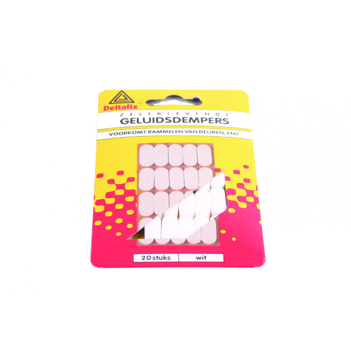 Deltafix 12 stuks Deltafix Geluiddempers Wit 20st