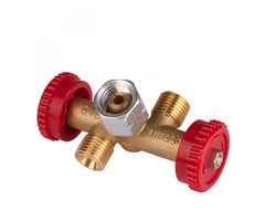 GOK Verdeelkraan 2-weg 1/4 links aansluiting