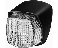 Hella Hella Breedtelicht Vierkant/Taps Opbouw Wit Onderplaat Zwart