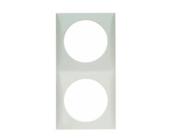 Berker Berker Afdekraam Flow 2-Vaks Chroom Mat