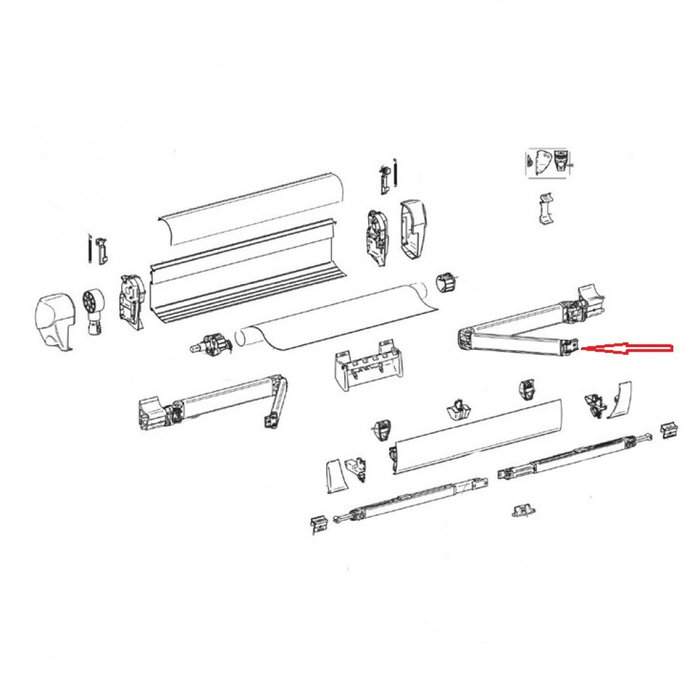 Thule Thule Connection Lead Rail LH+RH 5003