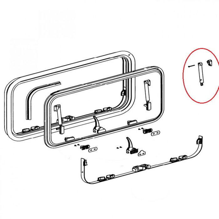 Dometic Dometic Raamuitzetter Klik Klak S7Z >2001