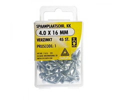 Deltafix 10 stuks Deltafix Spaanplaatschroef KK 4.0x16mm Set 45st