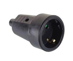 Fjord Outdoor Contra stekker randaarde neopreen zwart