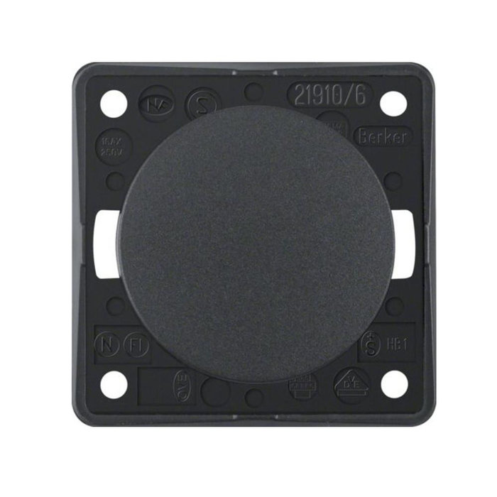 Berker Berker Impulsschakelaar Flow/Pure Inbouw Antraciet Mat
