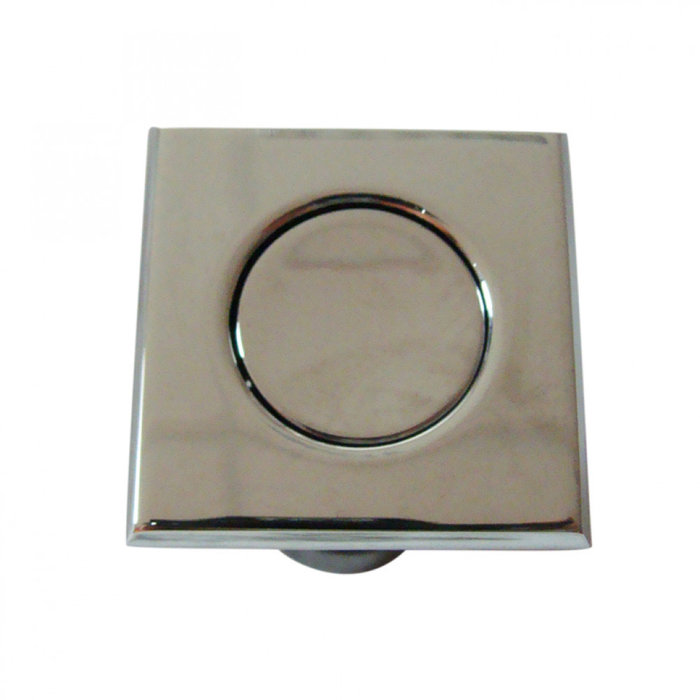 FjordOutdoor Pushlock Vierkant Glanzend Chroom