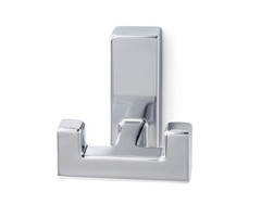 FjordOutdoor Kapstok 2-Haaks Hoogglans Chroom