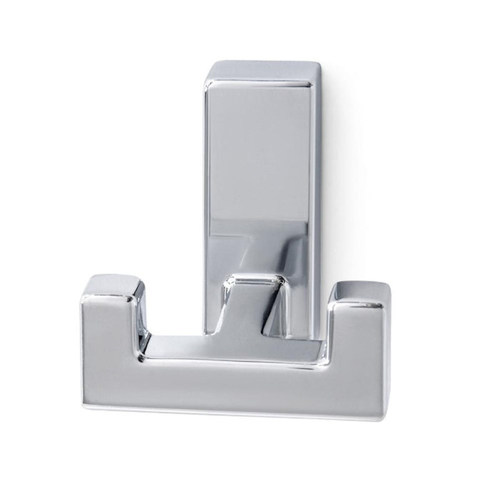 FjordOutdoor Kapstok 2-Haaks Hoogglans Chroom