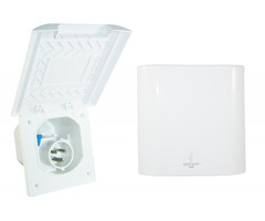 Fjord Outdoor Inbouwstekkerdoos CEE Element Line Wit