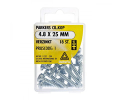 Deltafix 10 stuks Deltafix Parker CK Verzinkt 4.8x25mm Set 18st