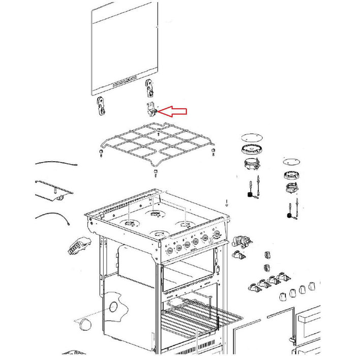 Thetford Thetford Fornuis Scharnier Onder