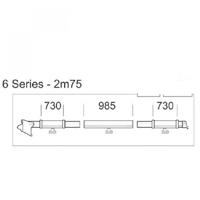 Thule Thule clamping profile 6 series 2m75 right