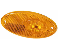 Hella Hella Zijmarkering LED met Reflector Ovaal Opbouw Oranje