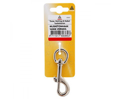 Deltafix 10 stuks Deltafix Musketonhaak 10mm Vernikkeld 1st