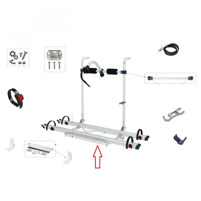 Fiamma Fiamma Bike Rail support kit Caravan Hobby