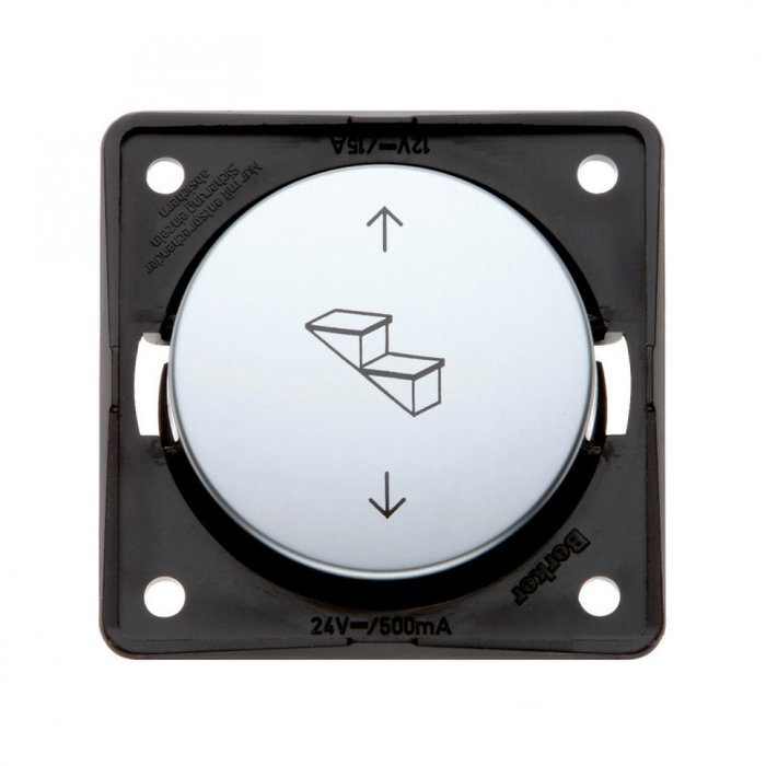 Berker Berker Poolomkeerschakelaar Opstap Inbouw Chroom Mat 12/24V