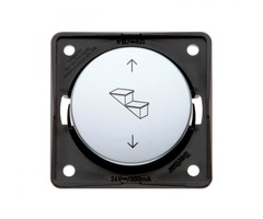 Berker Berker Poolomkeerschakelaar Opstap Inbouw Chroom Mat 12/24V