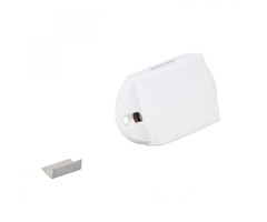 FjordOutdoor Drukknopslot Spanjolet Eenzijdig Bedienbaar Wit