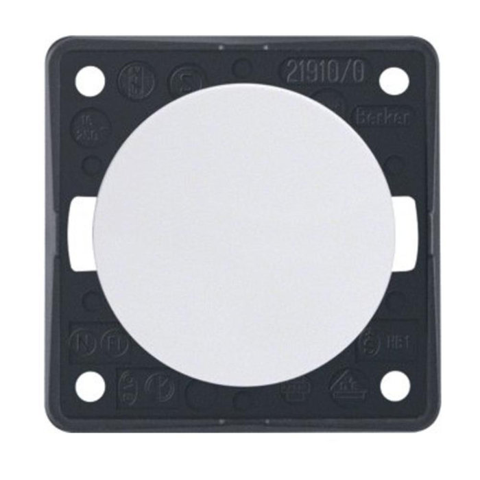 Berker Berker Impulsschakelaar Flow/Pure Inbouw Wit Hoogglans