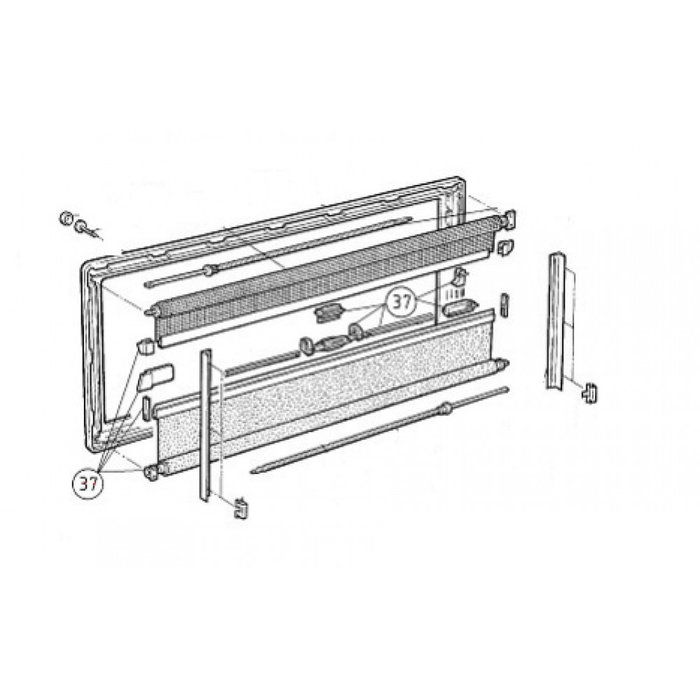 Dometic Dometic S3/ S4 Onderdelenset Binnenraam S3/S4