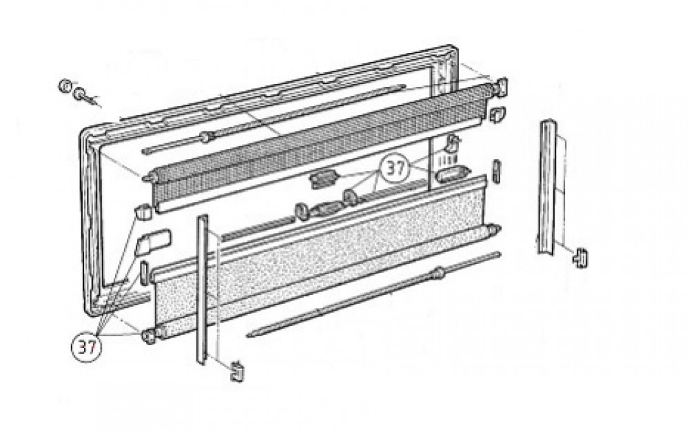 Dometic Dometic S3/ S4 Onderdelenset Binnenraam S3/S4
