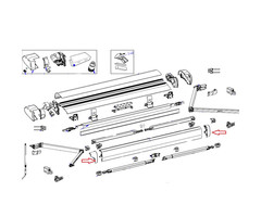 Thule Thule 6300 Leadrail Eindkappenset wit