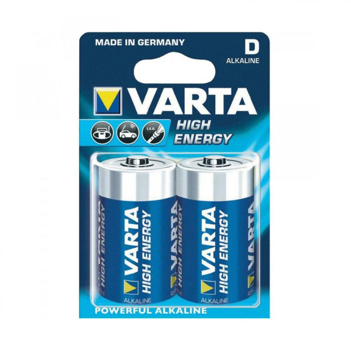 Varta Varta High Energy Alkaline Batterij D-Cel LR20 2st.