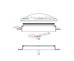 Fiamma Fiamma Vent 50 Buitenkader met Scharnieren
