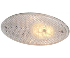 Hella Hella Breedtelicht LED met Reflector Ovaal Opbouw Wit