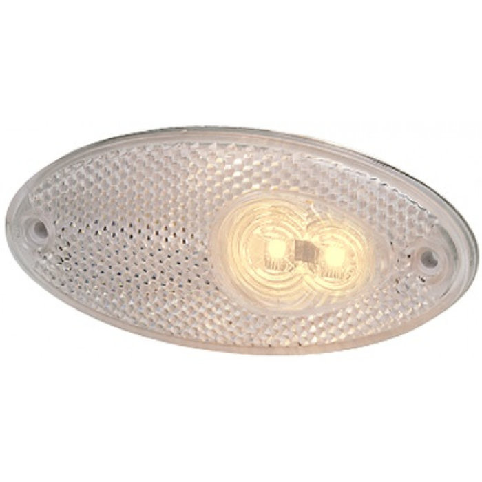 Hella Hella Breedtelicht LED met Reflector Ovaal Opbouw Wit