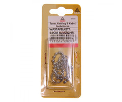 Deltafix 10 stuks Deltafix Wasttafelketting verchroomd 26cm 1st