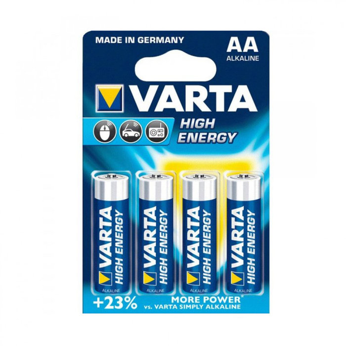 Varta Varta High Energy Alkaline Batterij AA LR06 4st.