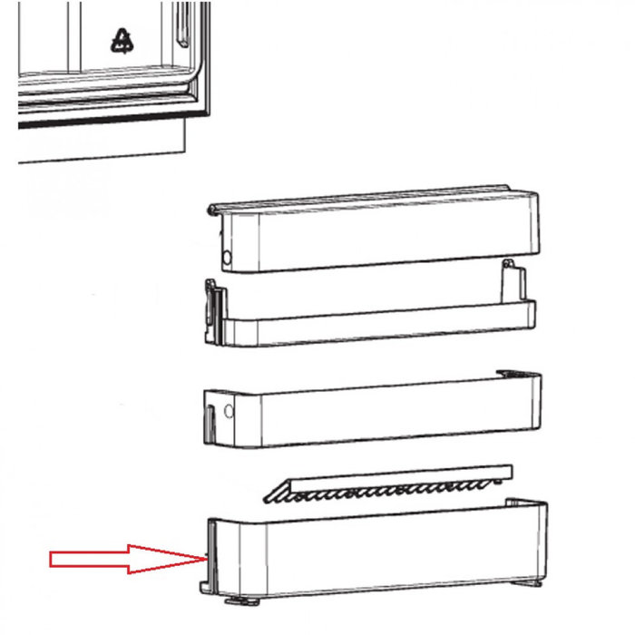 Dometic Dometic flessenrek onder RMS8500