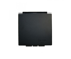 FjordOutdoor Deksel Inbouwstekkerdoos Vierkant Zwart