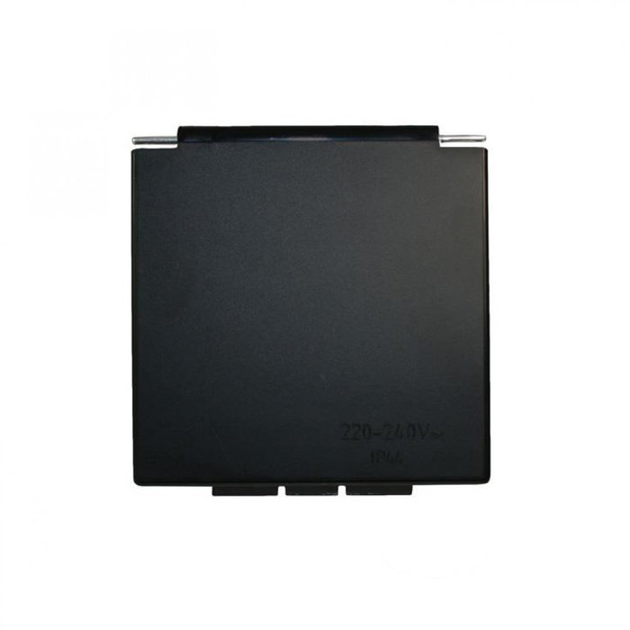 FjordOutdoor Deksel Inbouwstekkerdoos Vierkant Zwart