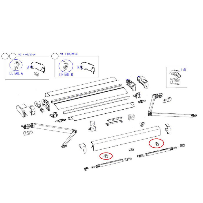 Thule Thule Anti rattling support arm 6200/9200