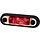 2 stuks Hella Markering LED Ovaal Inbouw Wit met Rode LEDs 50cm Kabel